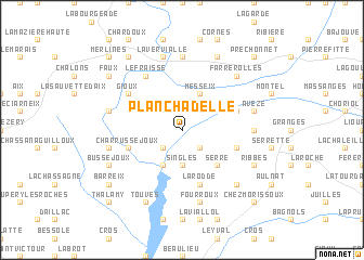 map of Planchadelle