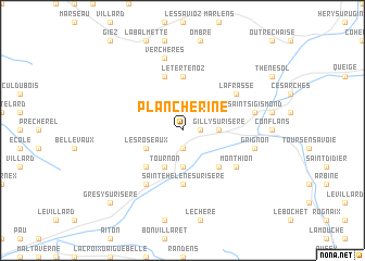 map of Plancherine