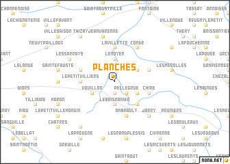 map of Planches