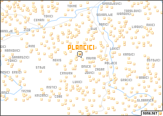 map of Plančići