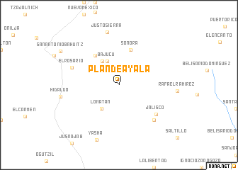 map of Plan de Ayala