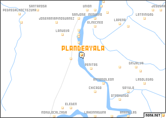 map of Plan de Ayala