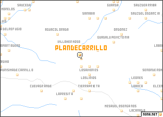 map of Plan de Carrillo