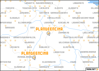 map of Plan de Encima