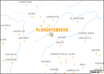 map of Plan de Febrero