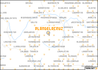 map of Plan de la Cruz