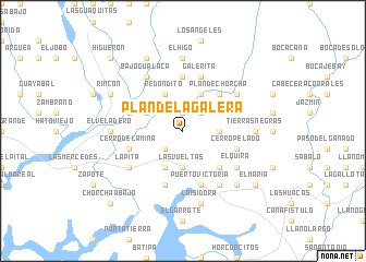 map of Plan de la Galera