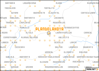 map of Plan de la Hoya