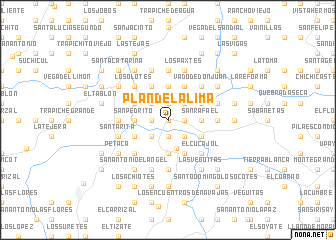 map of Plan de La Lima