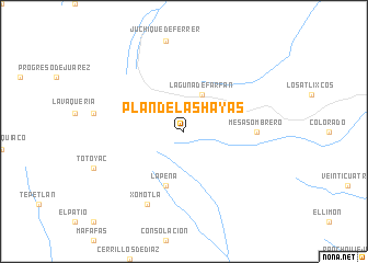 map of Plan de las Hayas