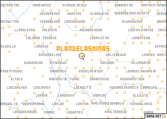 map of Plan de Las Minas