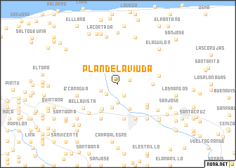 map of Plan de La Viuda