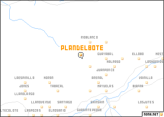 map of Plan del Bote