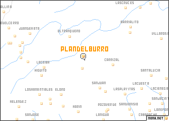 map of Plan del Burro