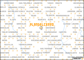 map of Plan del Cerro