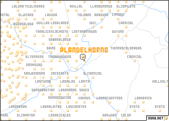 map of Plan del Horno