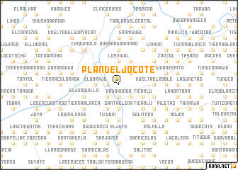 map of Plan del Jocote