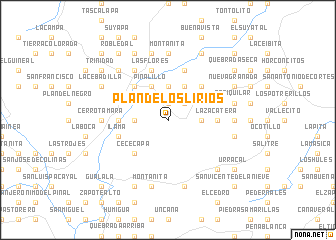 map of Plan de los Lirios