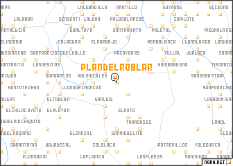 map of Plan del Roblar