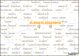 map of Plan de María