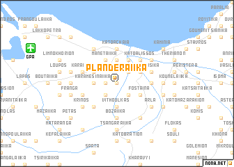 map of Planderaíika