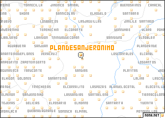 map of Plan de San Jerónimo