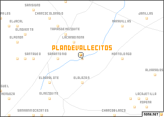 map of Plan de Vallecitos
