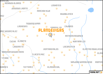 map of Plan de Vigas