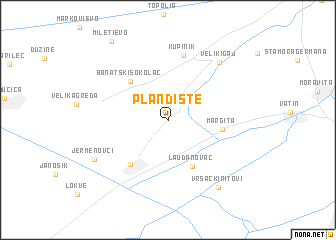 map of Plandište