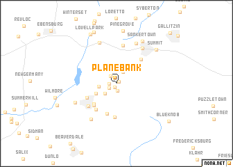 map of Plane Bank