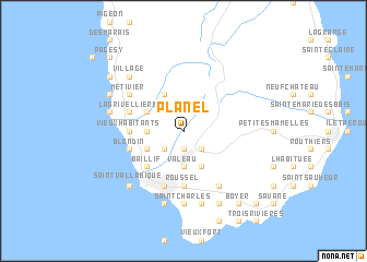 map of Planel