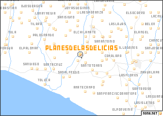 map of Planes de Las Delicias