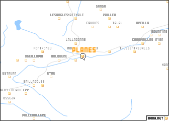 map of Planès