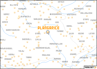 map of Plangaricë