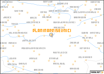 map of Planina pri Sevnici