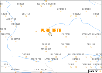 map of Planinata