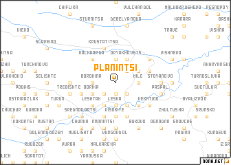 map of Planintsi