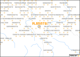 map of Planintsi