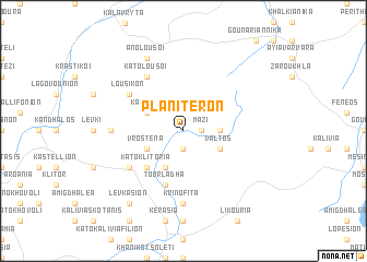 map of Planitéron