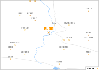 map of Plāņi