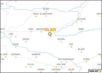 map of Plāņi