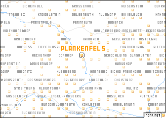 map of Plankenfels