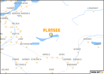 map of Plansee