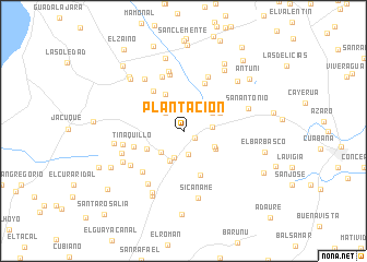 map of Plantación