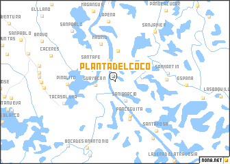 map of Planta del Coco