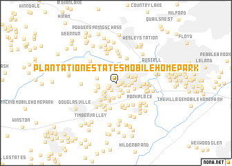 map of Plantation Estates Mobile Home Park