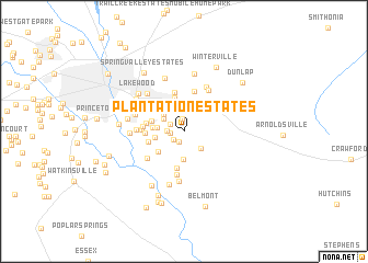 map of Plantation Estates