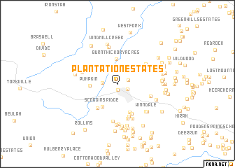 map of Plantation Estates