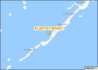 map of Plantation Key