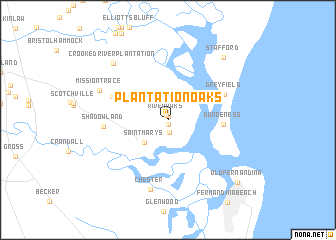 map of Plantation Oaks